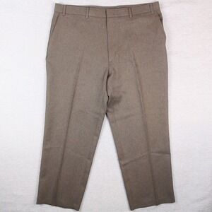 Levi's Action Slacks Pants Mens Size 40x28 Brown Polyester Vintage USA